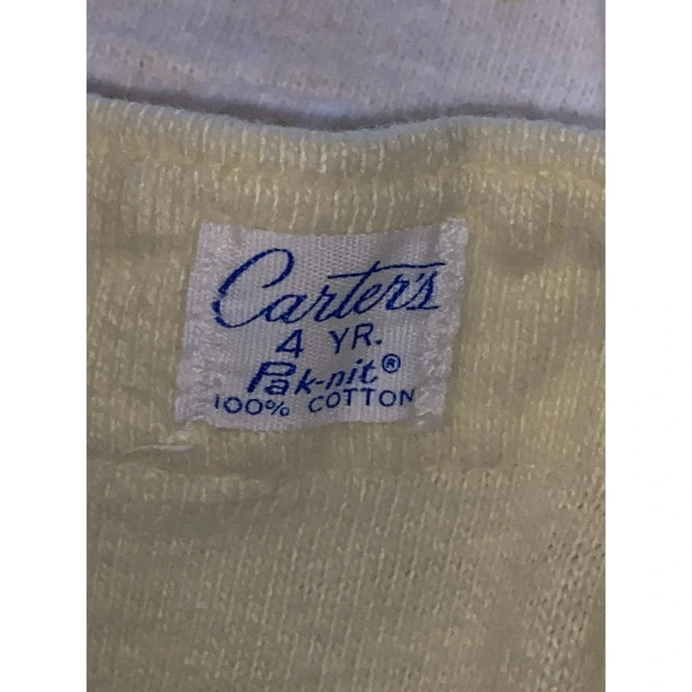 Vintage Carters 4YR 2-piece Sets Snaps 1960'S-EARLY 1970s USA‎ 100% Cotton USA